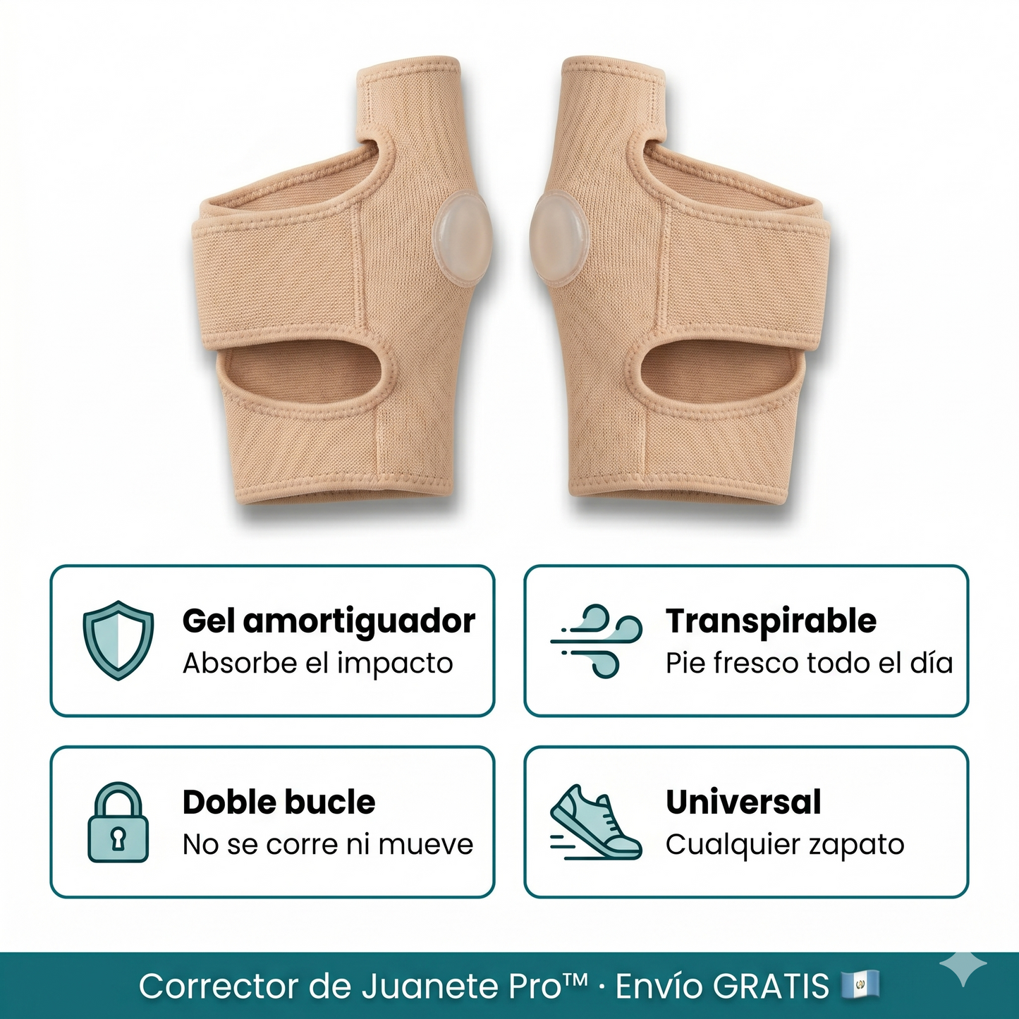 FlexiStep™ | Par de correctores de Juanete profesionales — Camina Sin Dolor Todo el Día